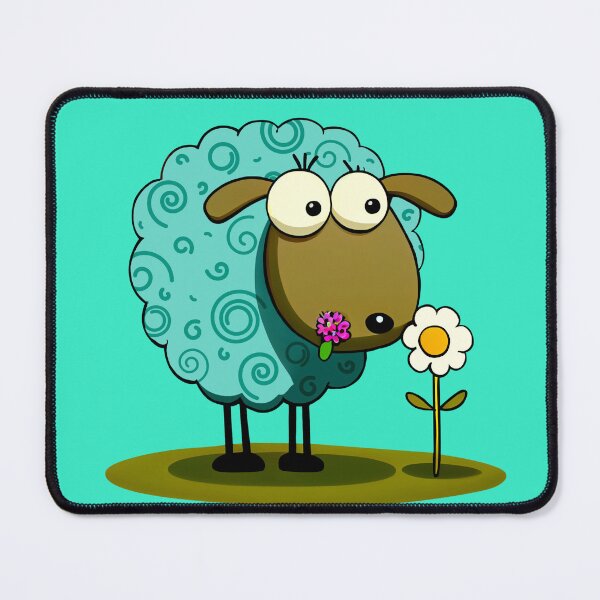 Item preview, Funny Sheep Eats Flower designed and sold by KOTOdesign.