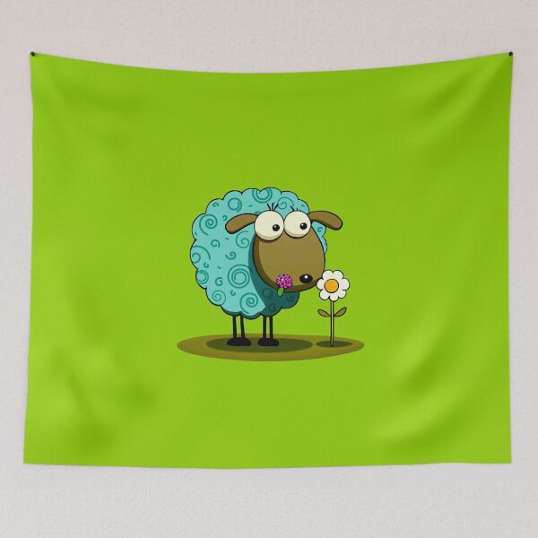 Item preview, Funny Sheep Eats Flower designed and sold by KOTOdesign.