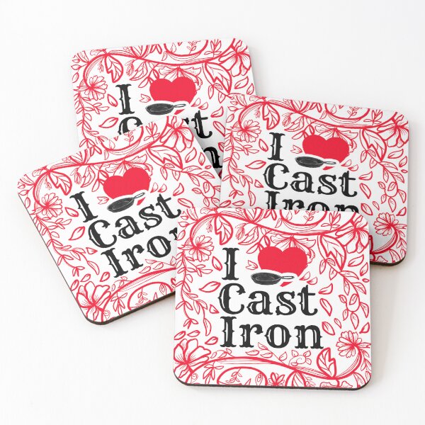 Item preview, I Love Cast Iron Floral designed and sold by CampK80.