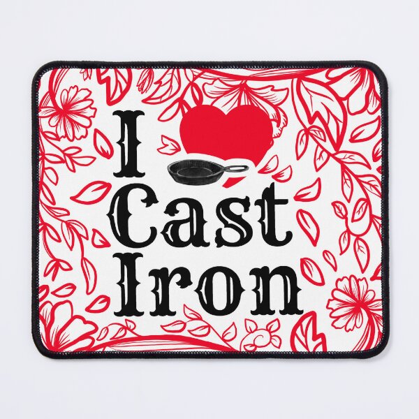 Item preview, I Love Cast Iron Floral designed and sold by CampK80.