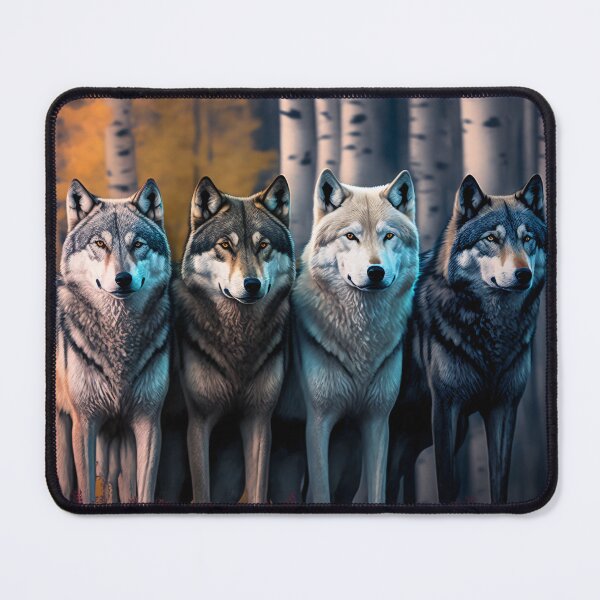 Item preview, Wolfpack Group of Wolves In The Forest designed and sold by FunWearVM.