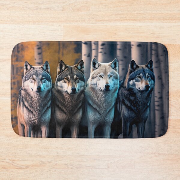 Item preview, Wolfpack Group of Wolves In The Forest designed and sold by FunWearVM.