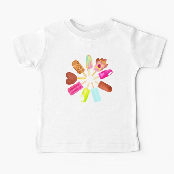 Aussie Ice Creams | Scatter | Black Baby T-Shirt