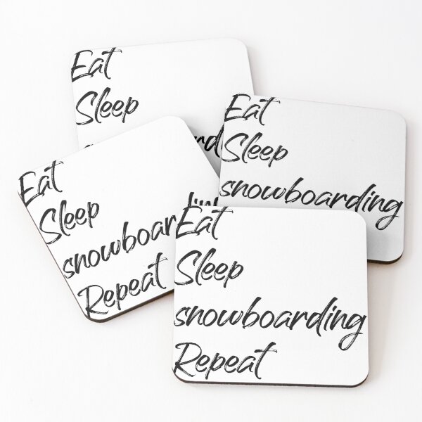 Aperçu de l'œuvre eat sleep snowboarding repeat	 créée et vendue par Sadokartista.