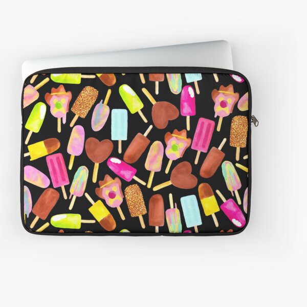 Aussie Ice Creams | Scatter | Black Laptop Sleeve