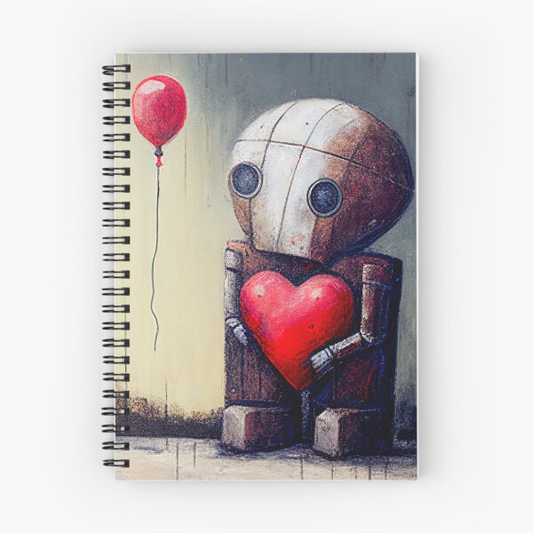 Item preview,  A Sad Lonely Lost Robot -Red Balloon #3 designed and sold by Gypsykiss.