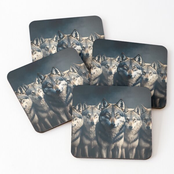 Item preview, Wolfpack In The Mist designed and sold by FunWearVM.