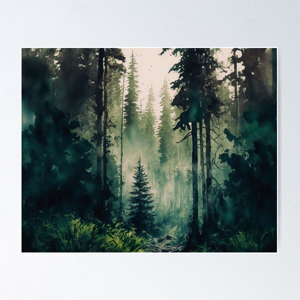 Item preview, Dense Forest Landscape designed and sold by EcoArtLab.