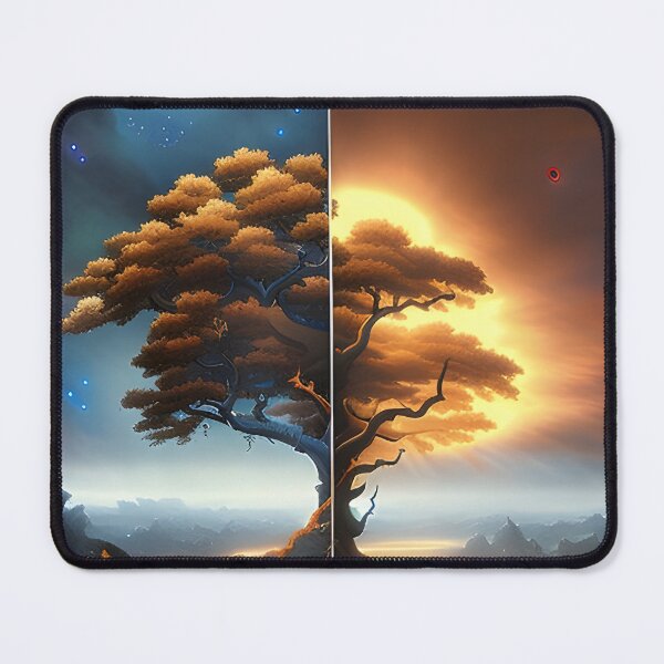 Item preview, Tree representing duality heaven hell generated by artificial intelligence designed and sold by megadrina.