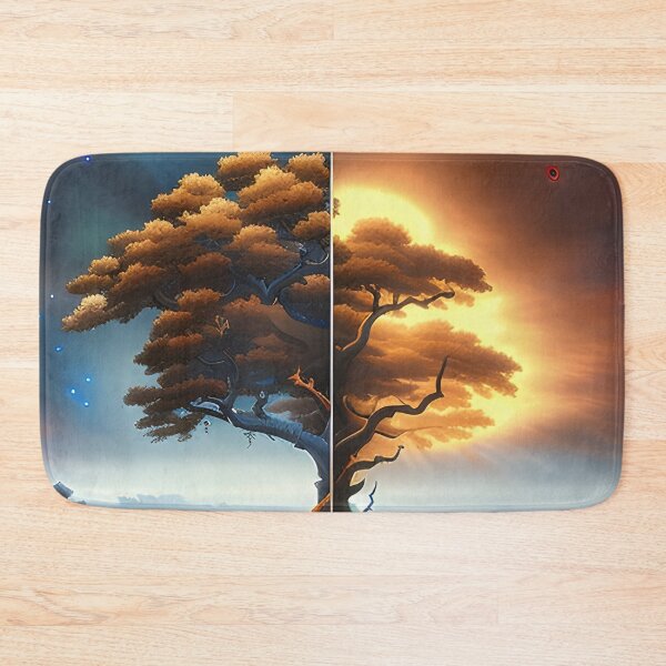 Item preview, Tree representing duality heaven hell generated by artificial intelligence designed and sold by megadrina.