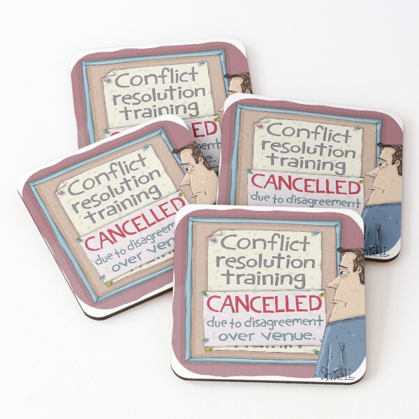 Item preview, Conflict Resolution Cancelled designed and sold by wanderingmelon.