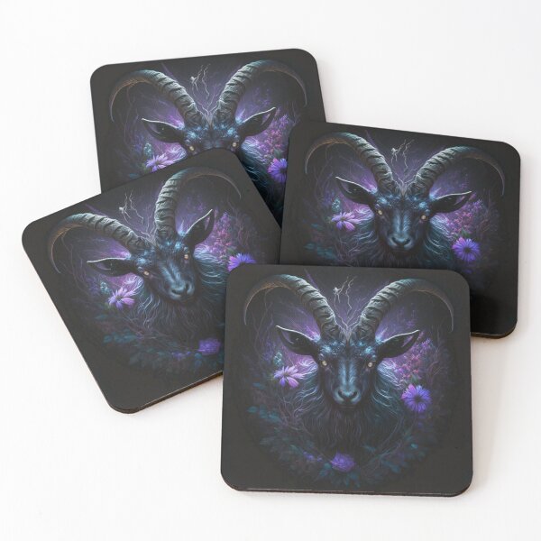 Item preview, Dark Moon Black Goat designed and sold by NightWispStudio.