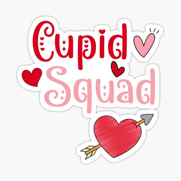 Cupid Got Me Funny Valentines Day Couples Gift' Sticker