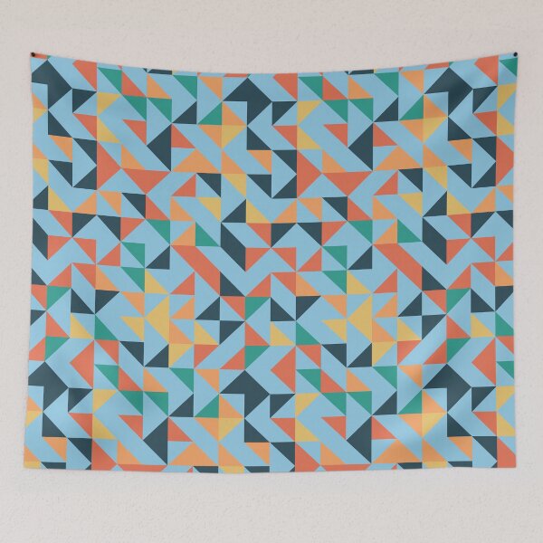 Item preview, Colourful Geometric Colourful Triangle Pattern designed and sold by Trendy-Now.