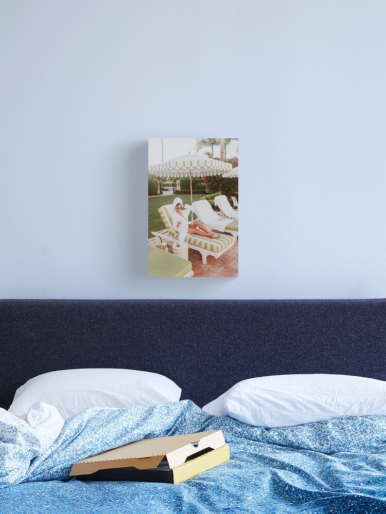 Thumbnail 2 of 3, Canvas Print, girls poolside designed and sold by leschgus8.