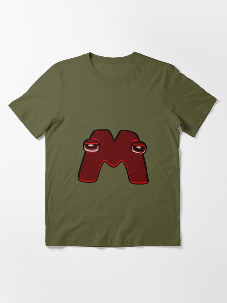  Wondering Letter M Alphabet Lore T-Shirt : Clothing