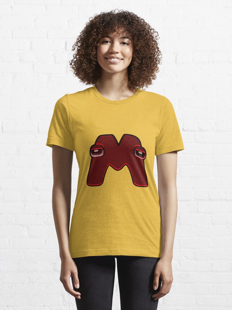  Wondering Letter M Alphabet Lore T-Shirt : Clothing