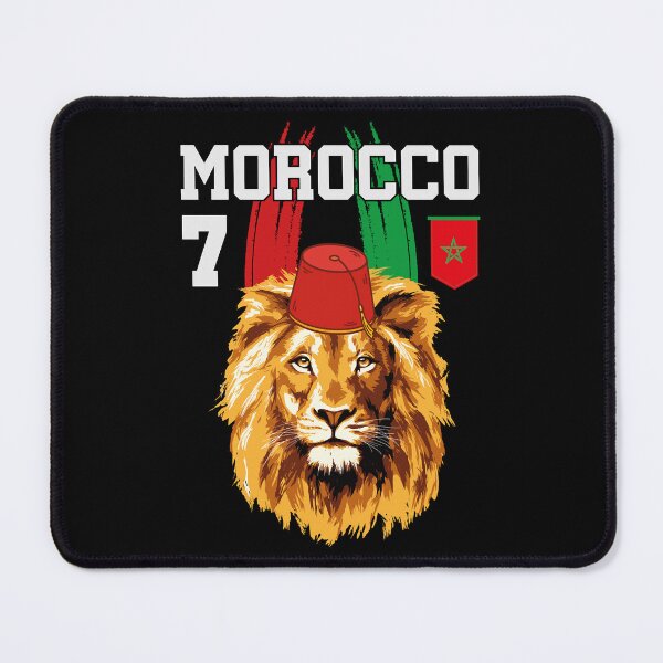 Item preview, Morocco Lion Flag Sport Morocco with moroccan pattern 2022 designed and sold by LAPSOStudios.
