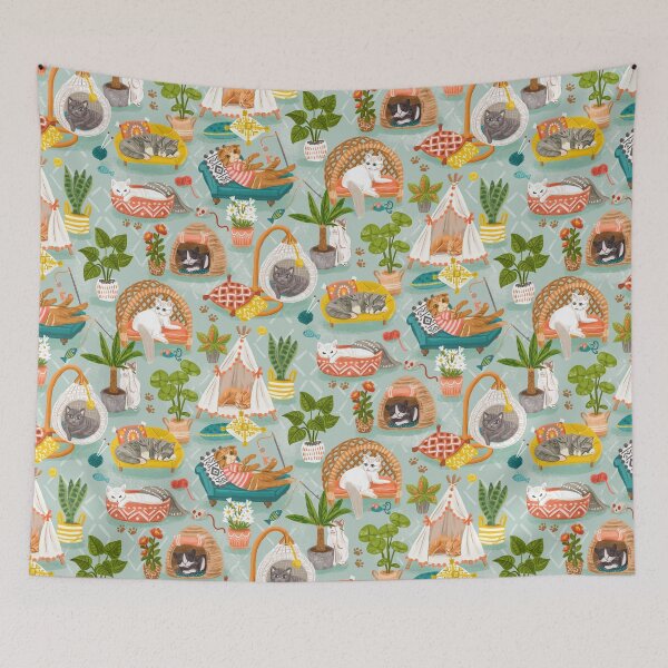 Item preview, Cats Relaxing designed and sold by Olivia Gibbs.