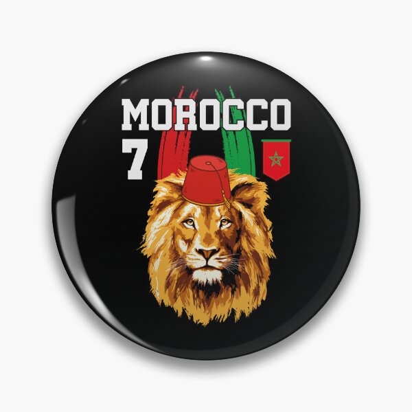 Item preview, Morocco Lion Flag Sport Morocco with moroccan pattern 2022 designed and sold by LAPSOStudios.