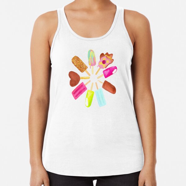 Aussie Ice Creams - NEW - Blue Racerback Tank Top