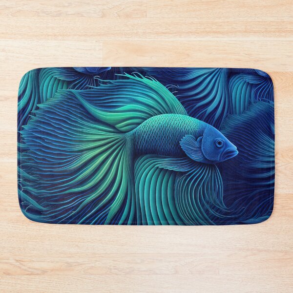 Item preview, Beautiful Blue Greenl Fish Design designed and sold by Juliascutecornr.