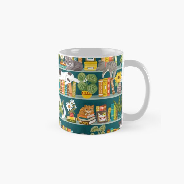 Cat Library Classic Mug