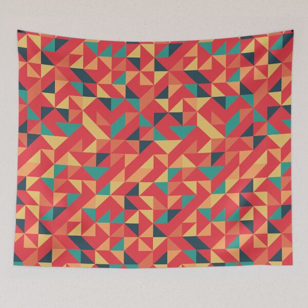 Item preview, Beautiful Geometric Colourful Triangle Pattern designed and sold by Trendy-Now.
