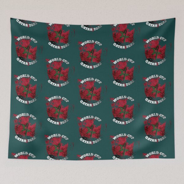 Item preview, Qatar 2022 World Cup, Morocco National Flag  designed and sold by LAPSOStudios.