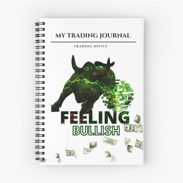 Item preview, Trading Notebook, Trader Journal, Spiral Notebook for stock market, options, crypto, forex, and day traders, Stock market notebook, Journal for traders and investors designed and sold by TradingTeesKids.
