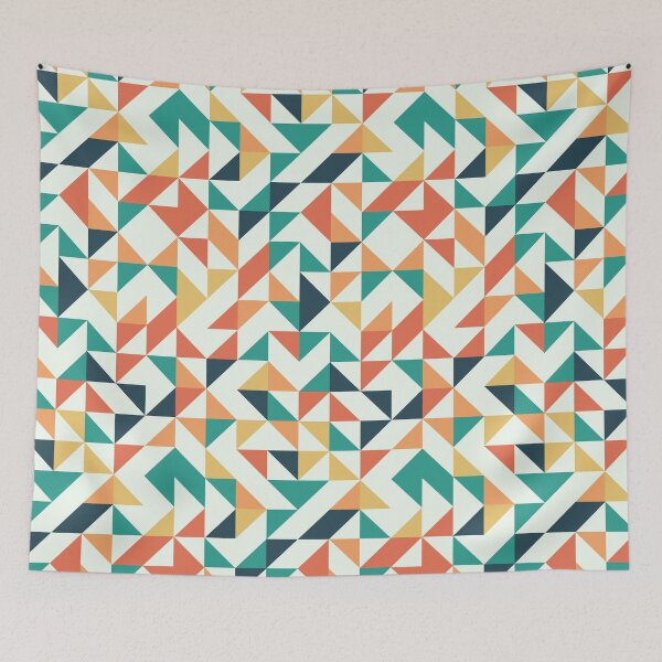 Item preview, Cute Geometric Colourful Triangle Pattern designed and sold by Trendy-Now.