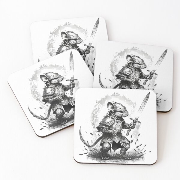 Item preview, Mouse in Armour (Pencil Sketch Art) designed and sold by The-Fox-Hole.