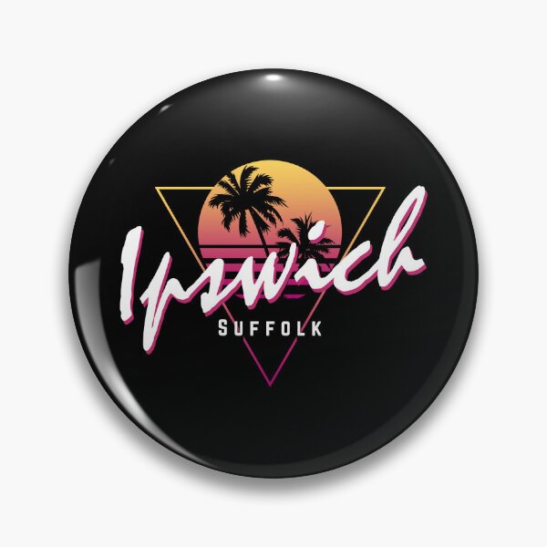 Item preview, Funny 80s Retro Sunset 'Ipswich' Suffolk designed and sold by dinosareforever.