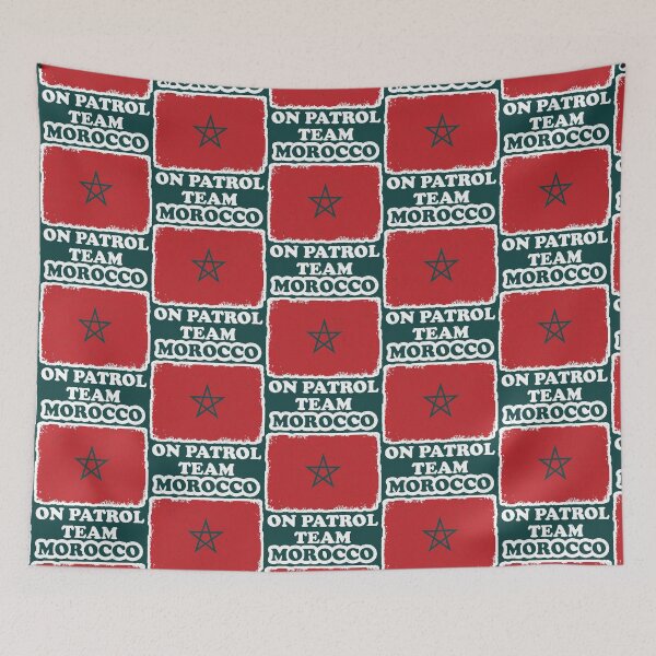 Item preview, Team Morocco On Patrol - Morocco FIFA WORLD CUP 2022  designed and sold by LAPSOStudios.