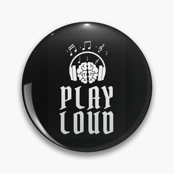 Item preview, Play Loud Quote White Graphic designed and sold by MotionWaves.