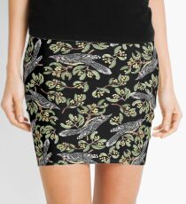 Lino Print - Wattle Bird Mini Skirt