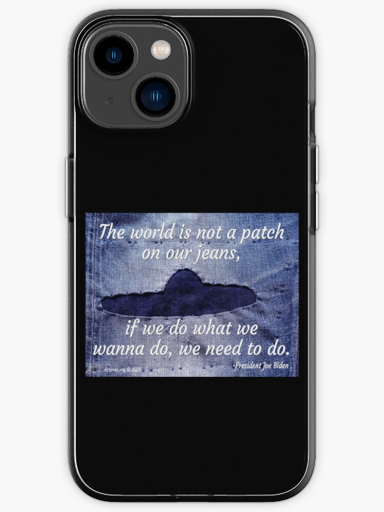 Blue Jean Patches iPhone Case