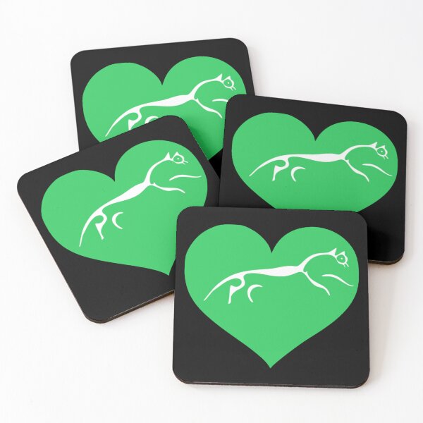 Item preview, Green Heart White Horse designed and sold by amanda150771.