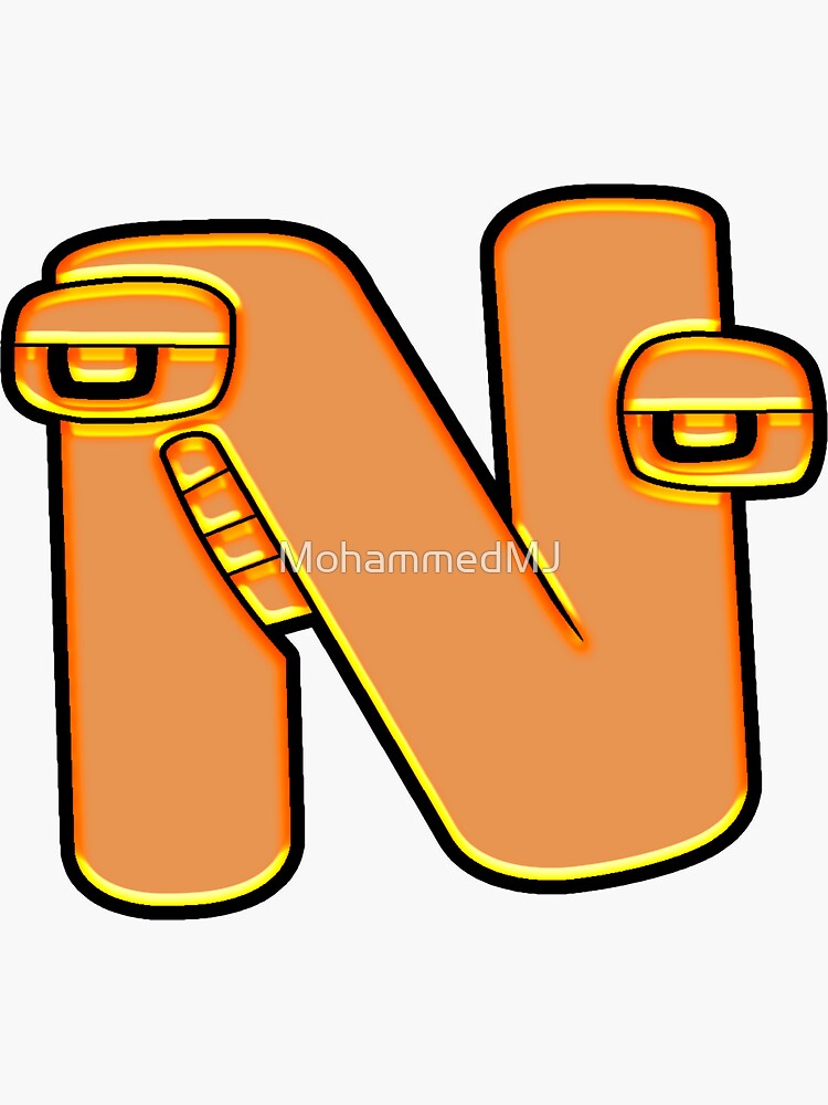 N, Alphabet Lore - Alphabet Lore - Sticker