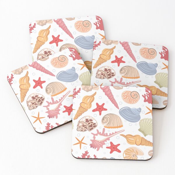 Item preview, Seashells and snail shells abstract pattern designed and sold by TheRightHonMP.