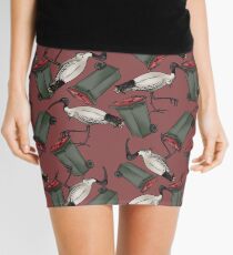 Bin Chicken - Maroon Mini Skirt