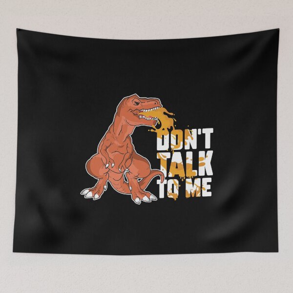 Item preview, Don't Talk To Me Funny Hangover T-rex Vomiting For Dino designed and sold by StrongShirts.