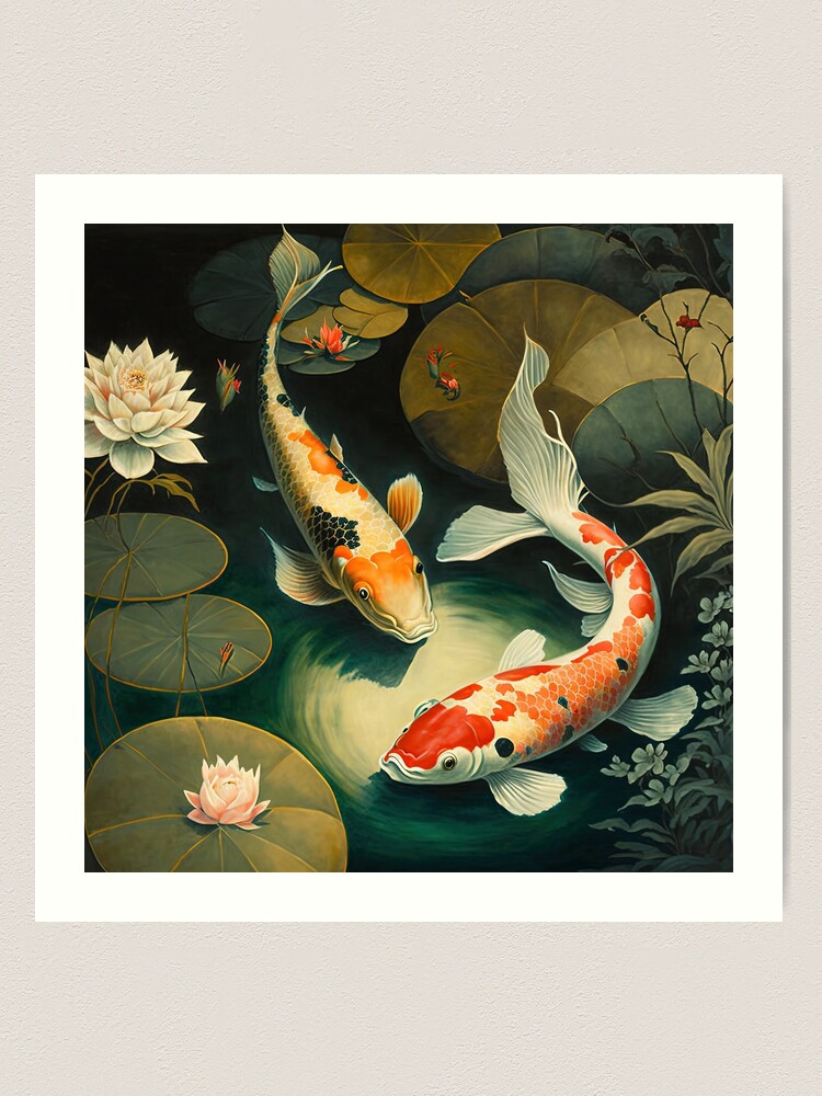 Koi Fish Original Watercolour Painting | Home Decor, Koi Pond, Japanese  Art, Original Painting, Watercolor, Fish Art, Koifish, Metallic