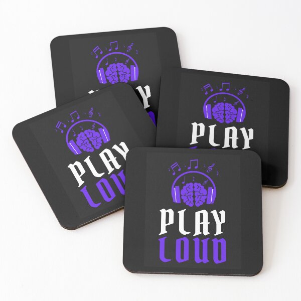 Item preview, Play Loud Quote Blue Graphic designed and sold by MotionWaves.