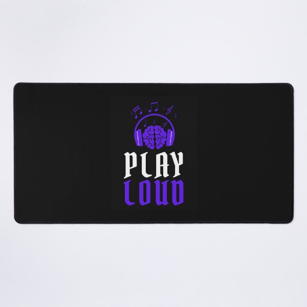 Item preview, Play Loud Quote Blue Graphic designed and sold by MotionWaves.
