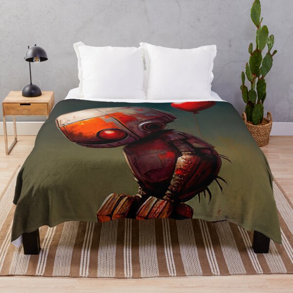 Item preview, A Sad Lonely Lost Robot -Red Balloon #4 designed and sold by Gypsykiss.