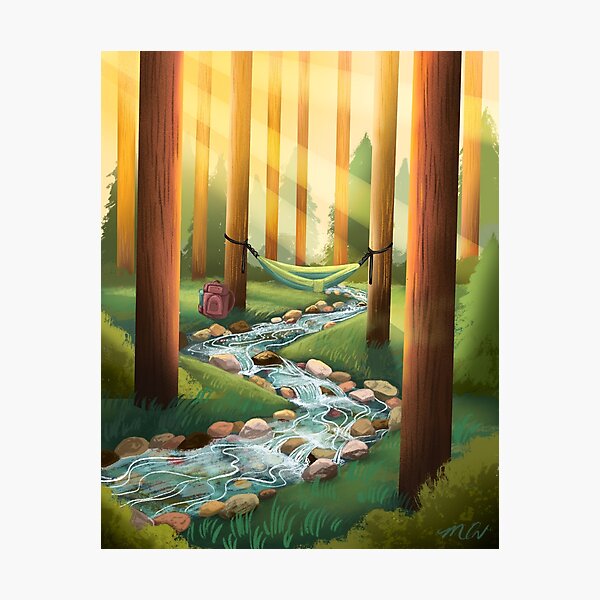 Item preview, Woodland Solitude Illustration designed and sold by missycate.