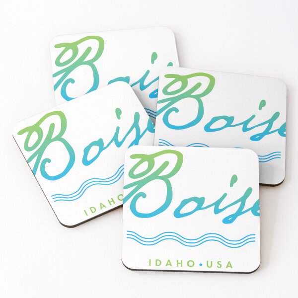 Item preview, Boise Idaho Typographic River Design designed and sold by Futurebeachbum.