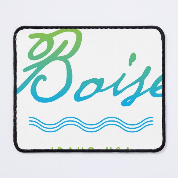 Item preview, Boise Idaho Typographic River Design designed and sold by Futurebeachbum.