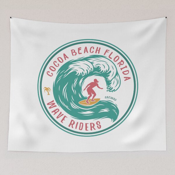 Item preview, Cocoa Beach Florida Surfing Vintage designed and sold by KrisSidDesigns.